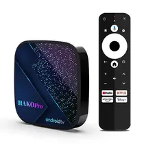 HAKO PRO, 4/64GB, ANDROID TV 11, DUAL WIFI, NETFLIX AND GOOGLE CERTIFICATED