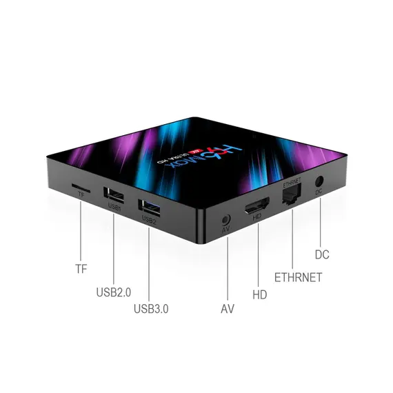 H96 MAX 4GB/64GB, DUAL WIFI, LED DIGITAL, LAN, USB 3.0