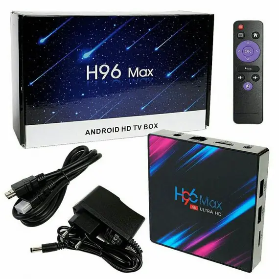 H96 MAX 4GB/64GB, DUAL WIFI, LED DIGITAL, LAN, USB 3.0