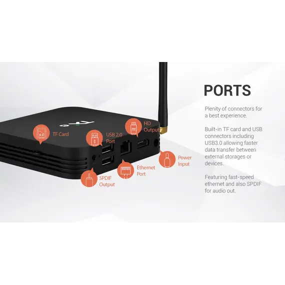 TX6 4GB/32GB, ANDROID 9.0, WIFI, LED DIGITAL, ALLWINNER H6, DUAL WIFI USB 3.0