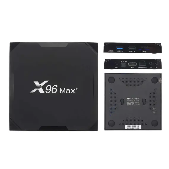 X96 MAX+ 4/32 GB, 8K, DUAL BAND WIFI, BT 4.2, USB 3.0