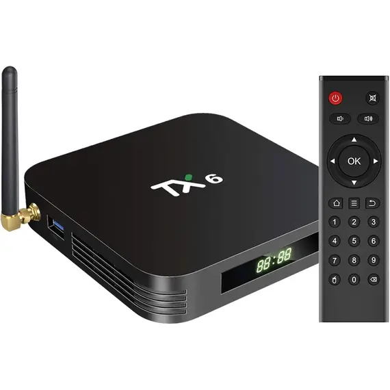 TX6 4GB/32GB, ANDROID 9.0, WIFI, LED DIGITAL, ALLWINNER H6, DUAL WIFI USB 3.0