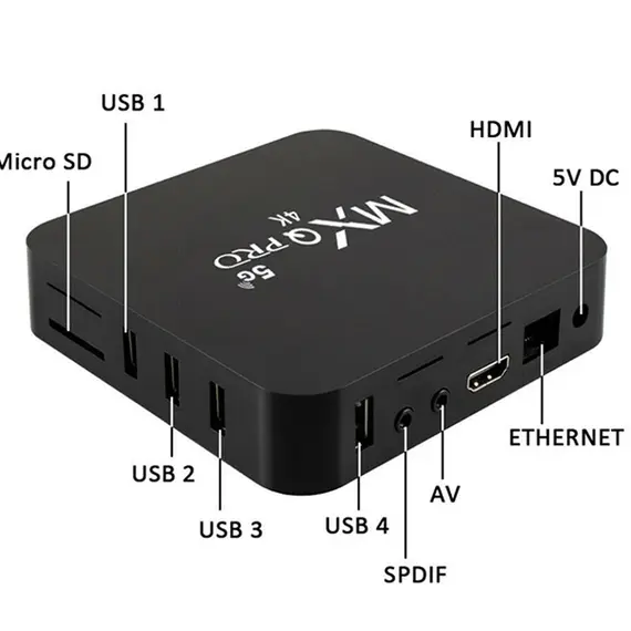 MXQ PRO 5G 4-ЯДРЕН DUAL WIFI, ANDROID 10, 4K (UPGRADING)