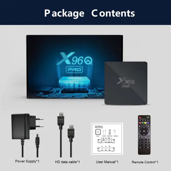 X96Q PRO 2/16GB ANDROID 10, ALLWINNER H313