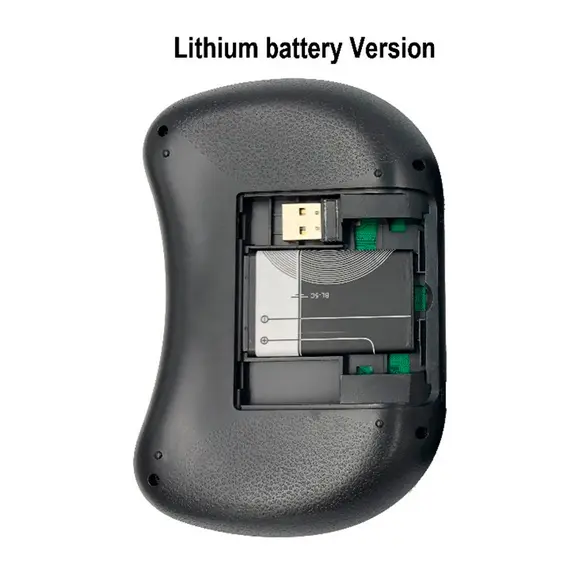 БЕЗЖИЧНА МИНИ КЛАВИАТУРА СВЕТЕЩА I8 С LI-ION ПРЕЗАРЕЖДАЕМА БАТЕРИЯ, TOUCHPAD, USB ЗА КОМПЮТЪР, СМАРТ ТВ, TV BOX