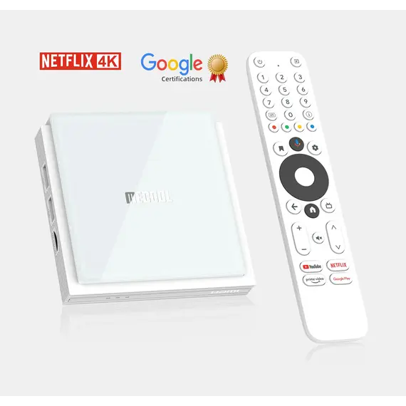 MECOOL KM2+ DELUXE AMLOGIC S905X4-J, CERTIFIED BY NETFLIX 4K AND GOOGLE, DOLBY VISION AND DOLBY ATMOS