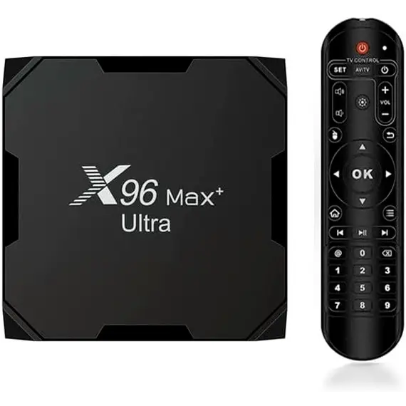ПРОМОЦИЯ! ПРОМОПАКЕТ X96 MAX PLUS ULTRA 4/32 GB + БЕЗЖИЧНА МИНИ КЛАВИАТУРА СВЕТЕЩА I8 С LI-ION ПРЕЗАРЕЖДАЕМА БАТЕРИЯ