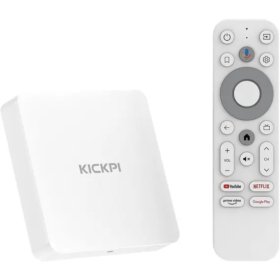 KICKPI KP1 S905Y4 ANDROID 12.0, 2/32 GB, GOOGLE TV12, NETFLIX 4K AND GOOGLE CERTIFICATED, DUAL WIFI, BLUETOOTH 5.0